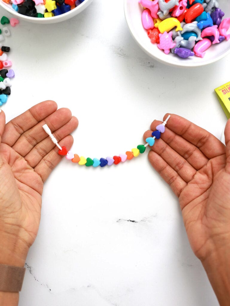 stretch bead bracelet without knots