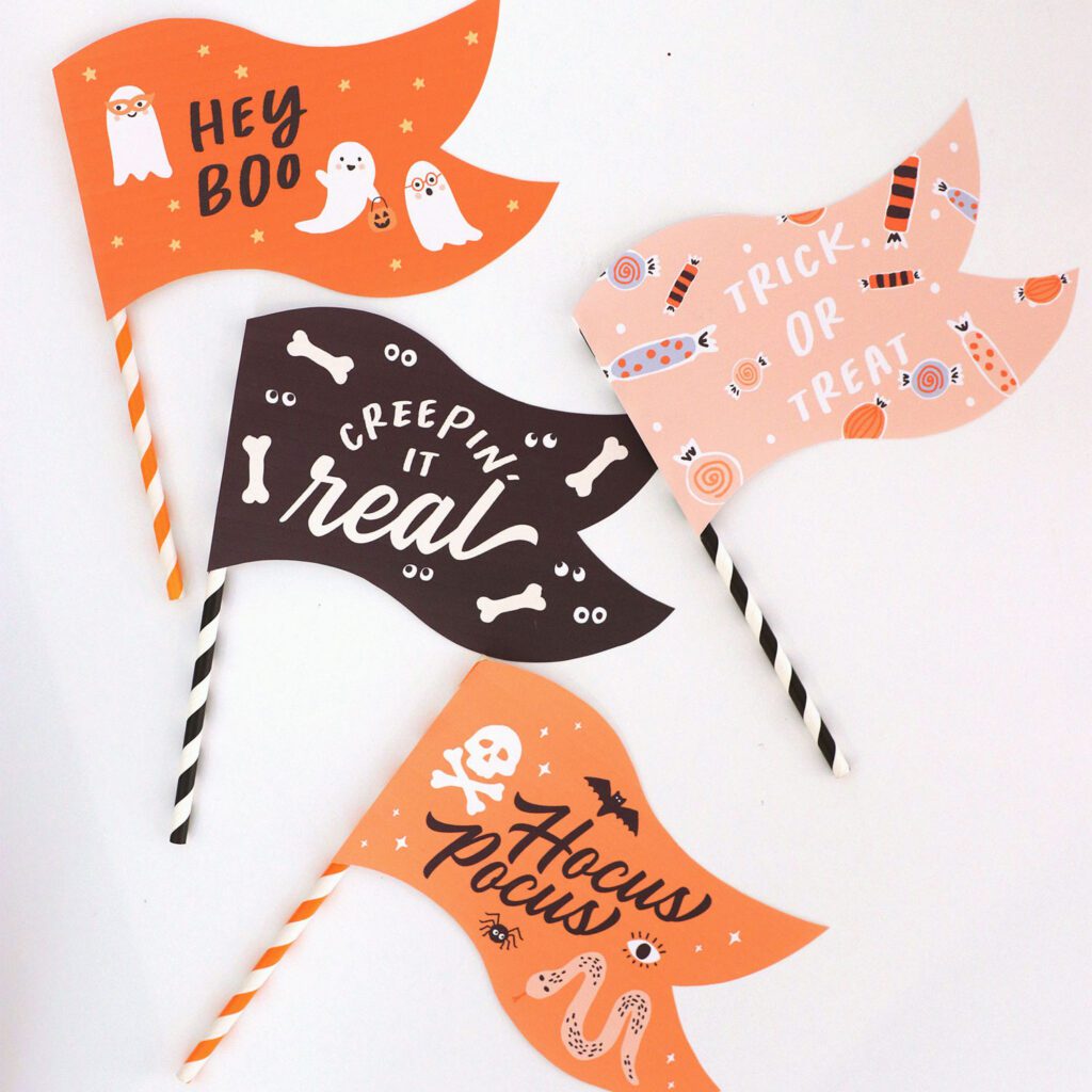 Printable Halloween Flags