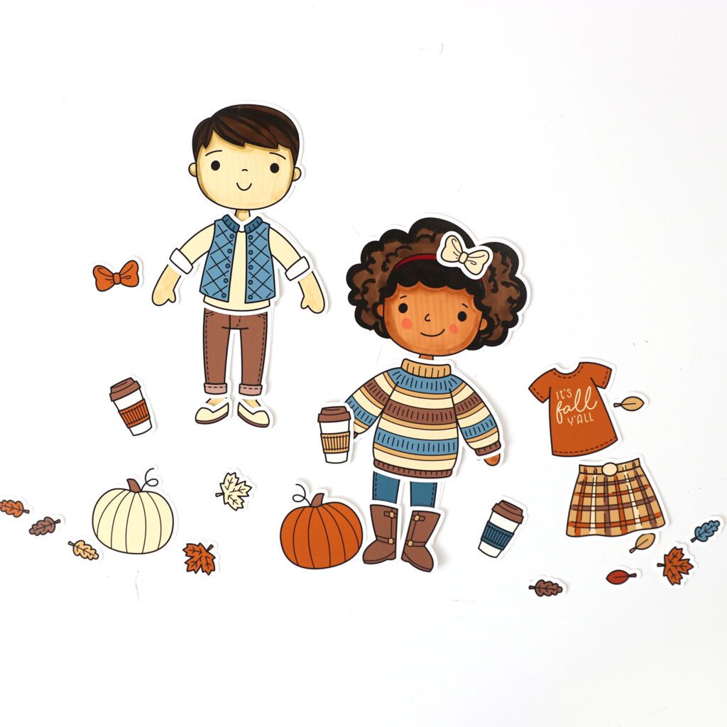 Paper Dolls Fall Outfits