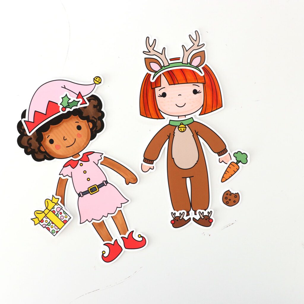 Paper Doll Christmas Costumes - Image 2