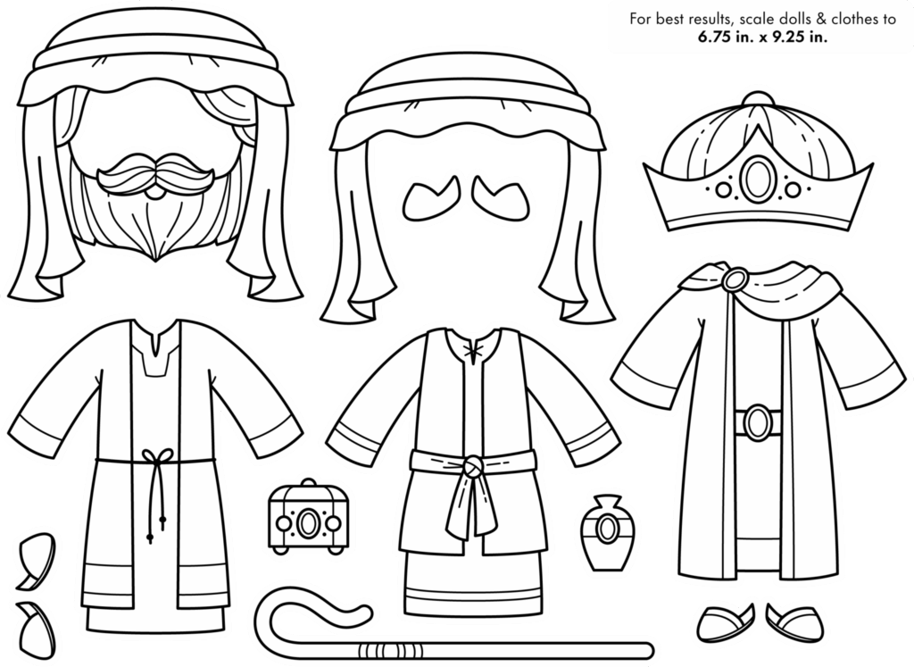 Paper Doll Nativity Costumes - Image 7