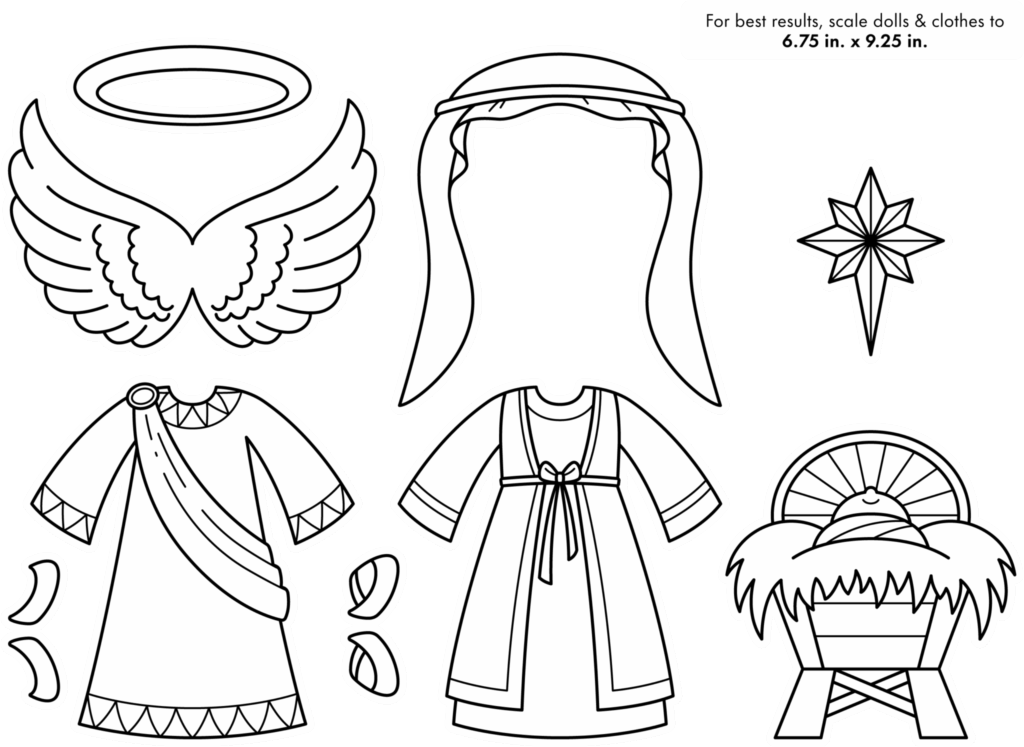 Paper Doll Nativity Costumes - Image 8